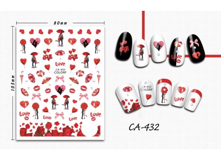 3D Nail Stickers - CA-432